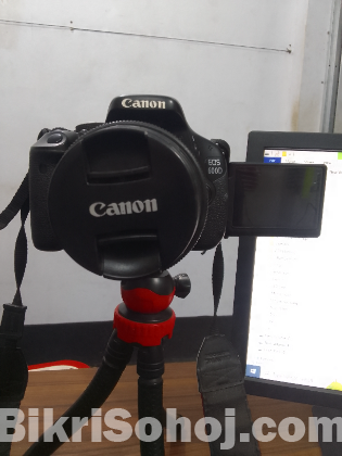 dslr camera- canon 600d with 18-55 STM Lens.
